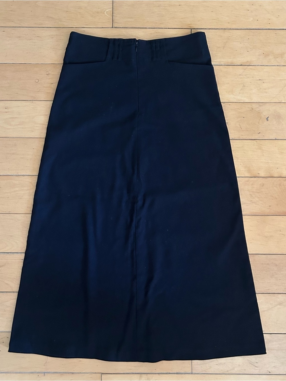 Vintage Black High-Waist Pencil Skirt